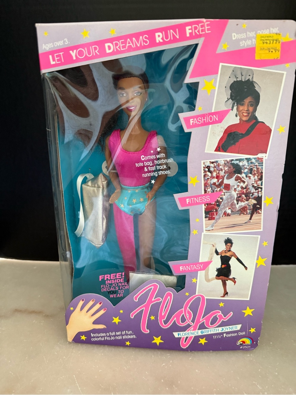 LJN Toys 2501 Flojo Florence Griffith Joyner 1989 Doll